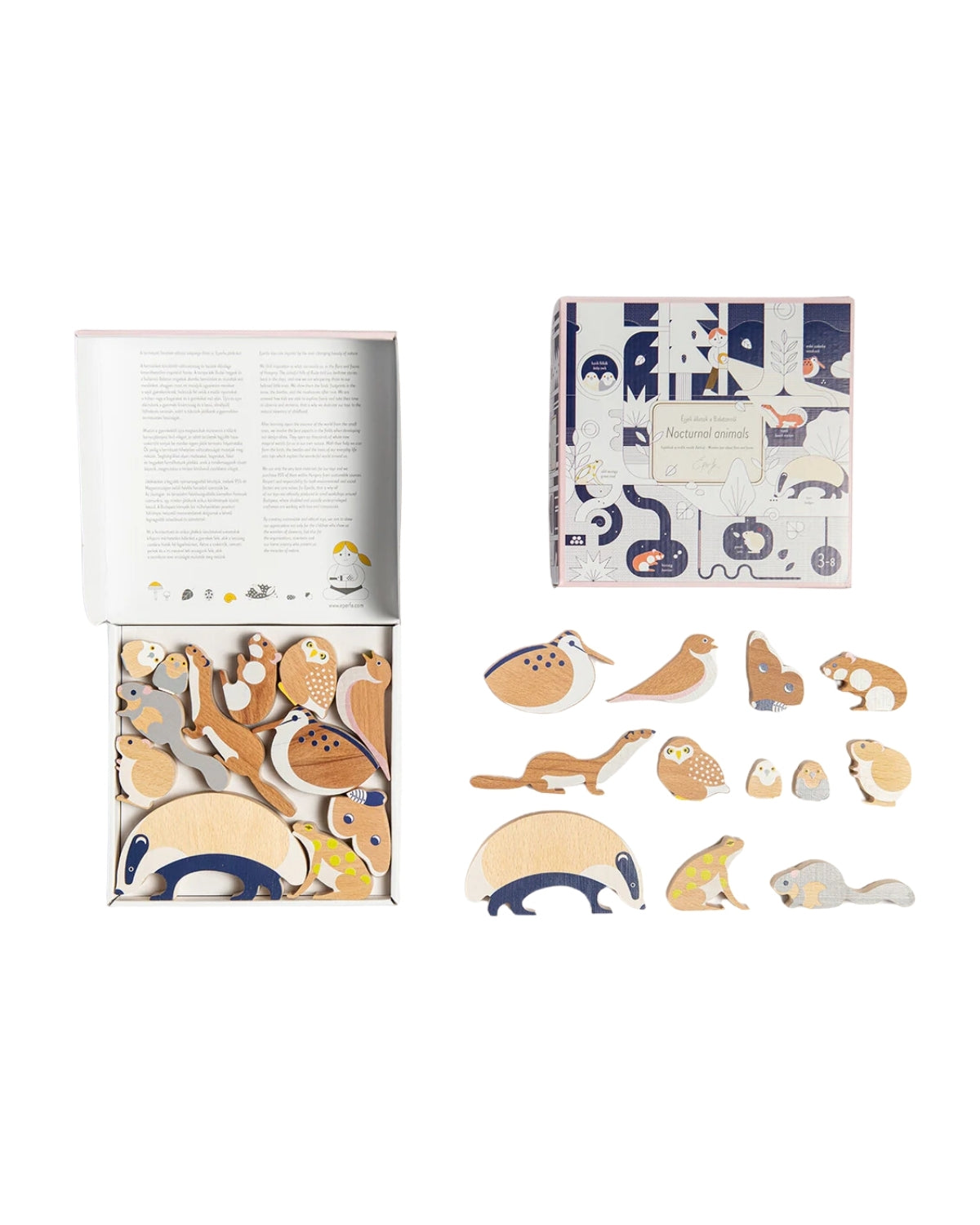 Nocturnal Animals Wooden Play Set
