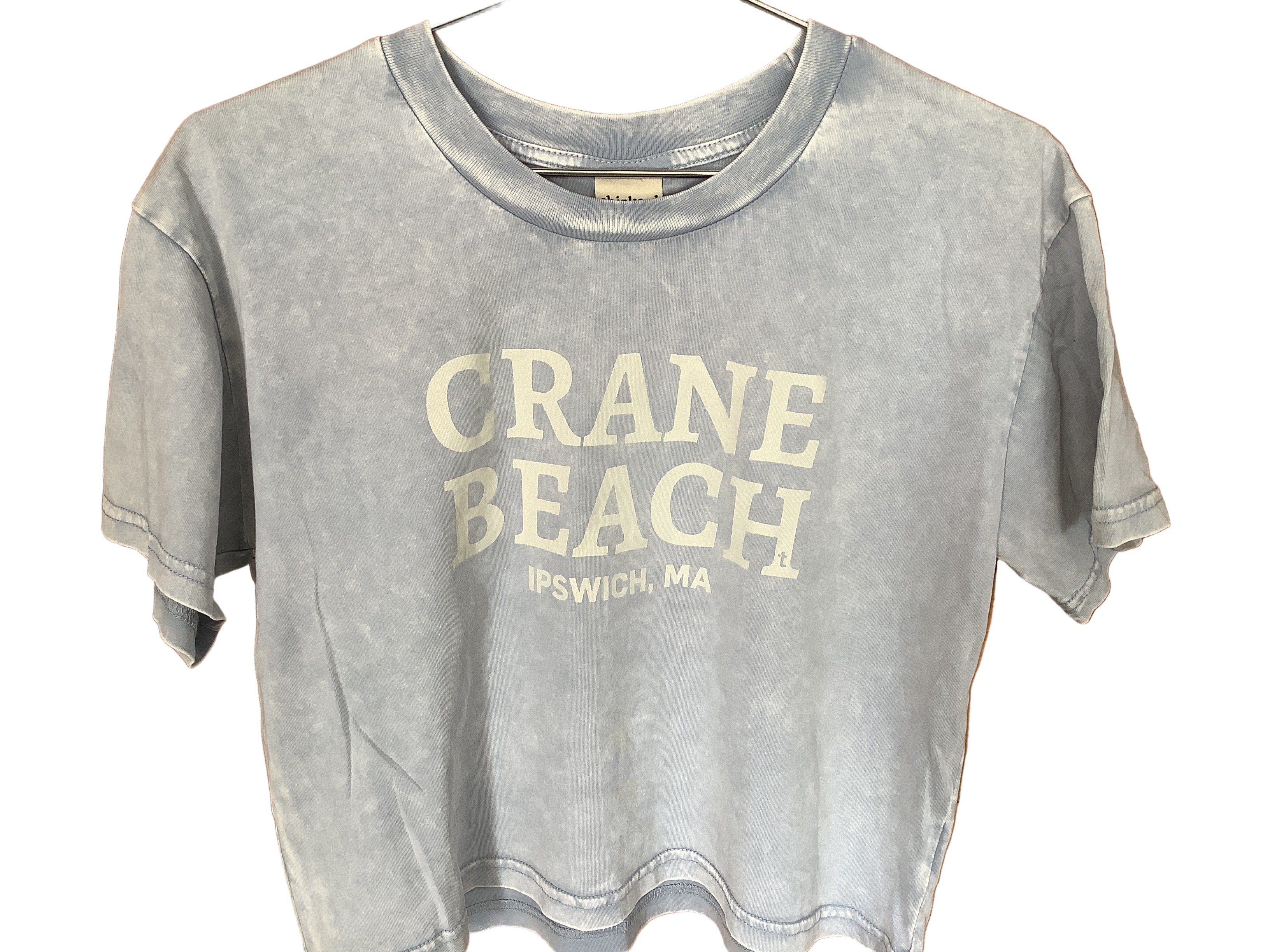 Chicka-d Crane Beach Cropped T-shirt