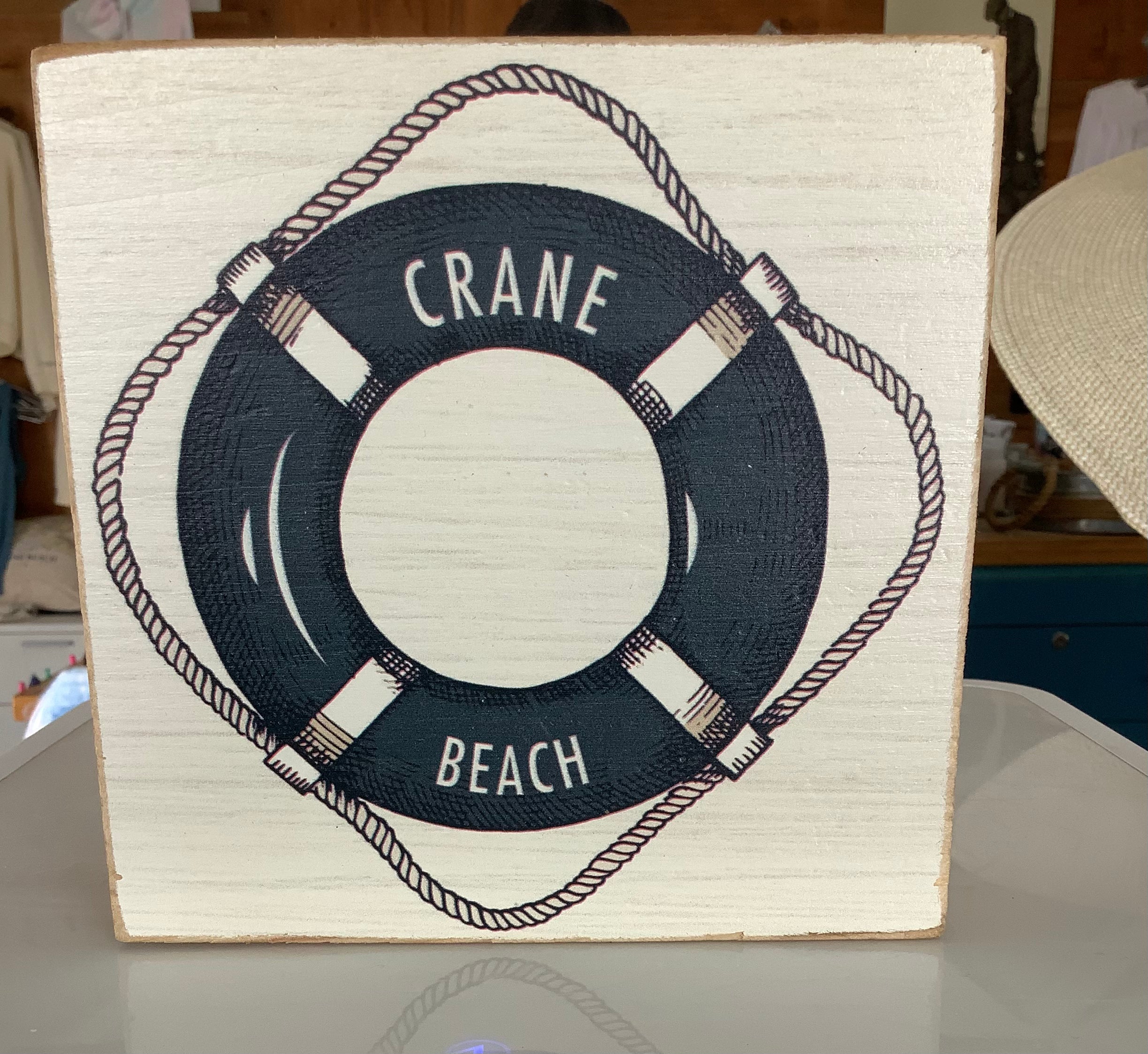 Crane Beach Rustic Marlin Wooden Sign
