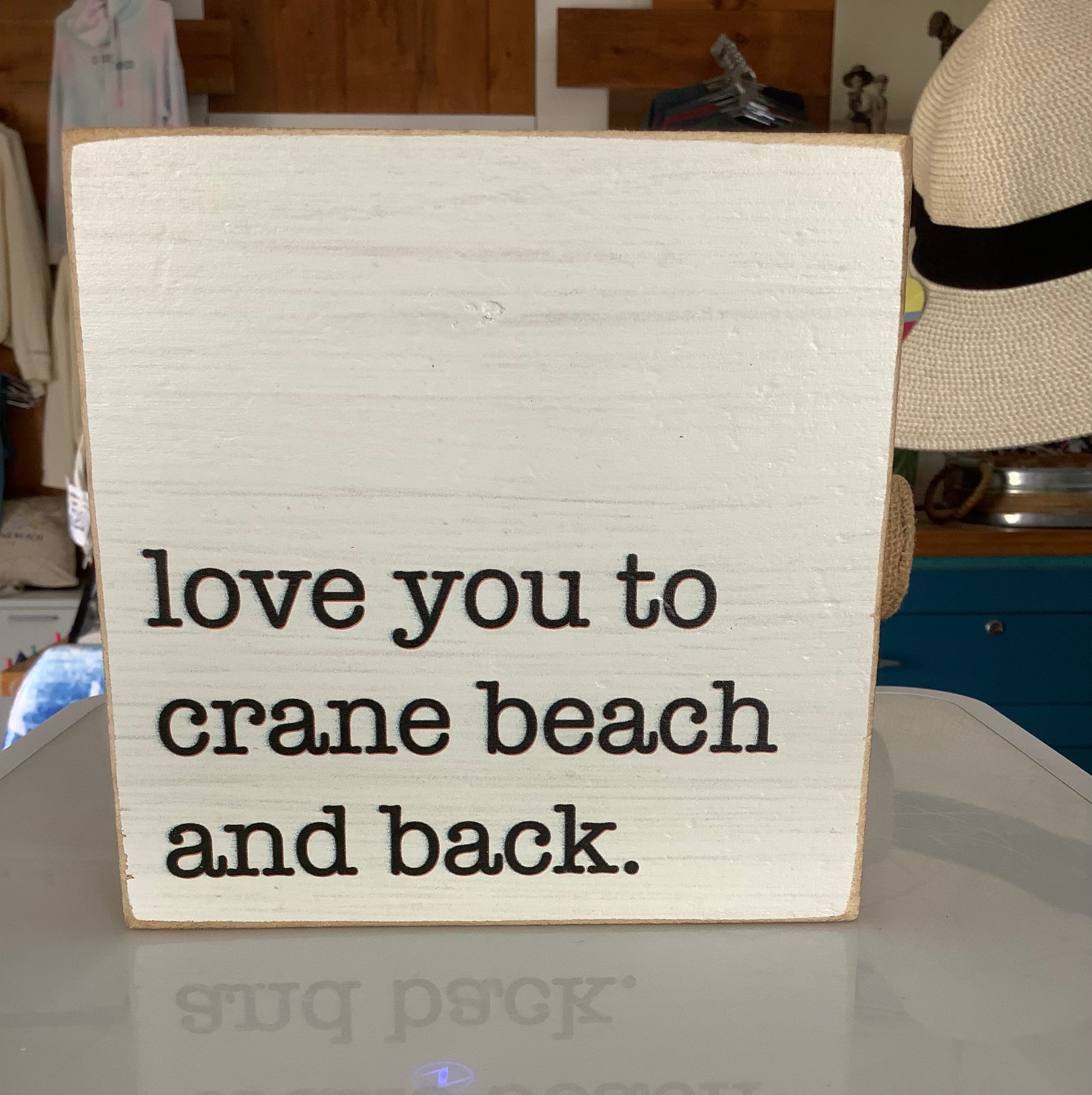 Crane Beach Rustic Marlin Wooden Sign