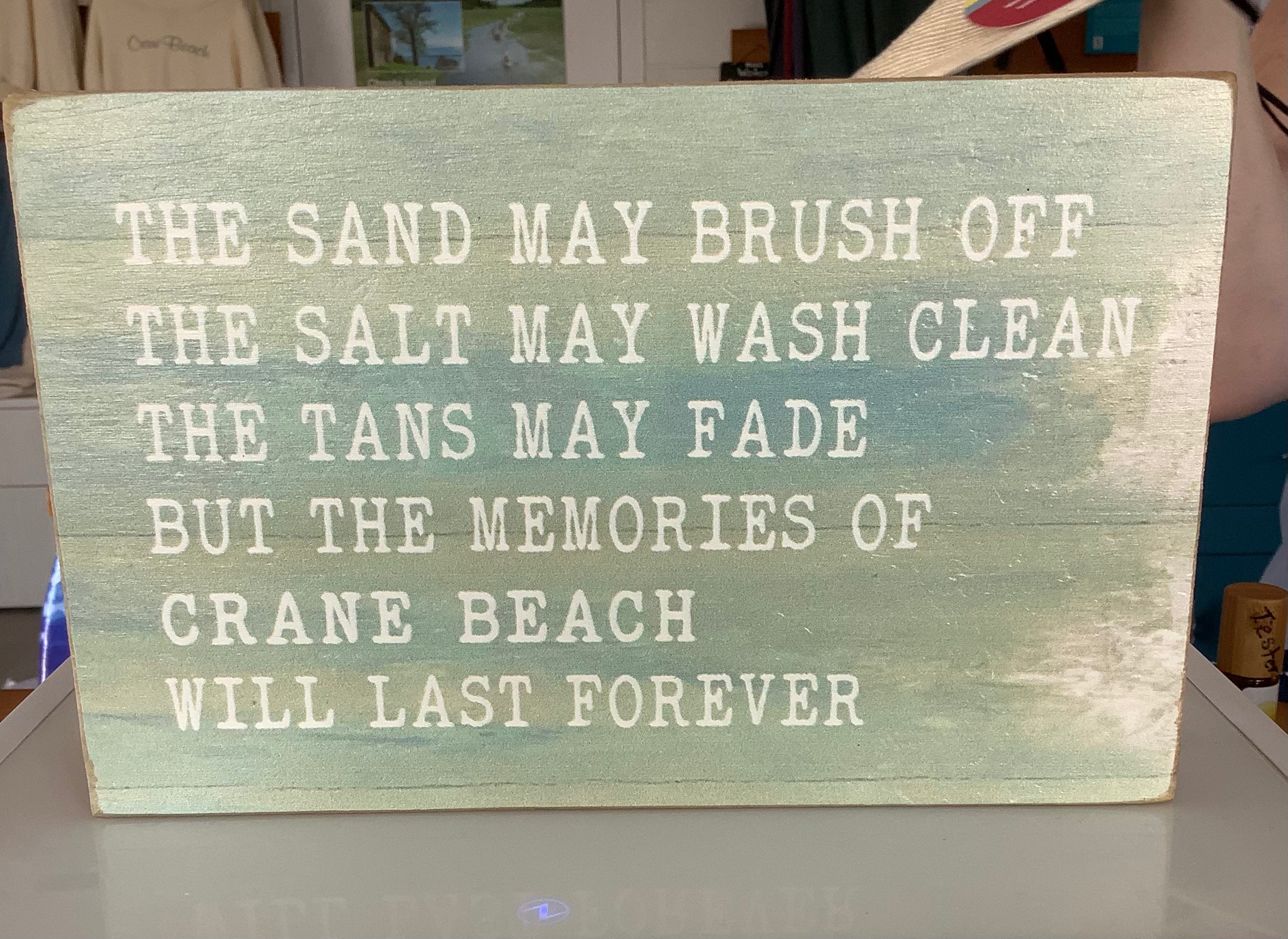 Crane Beach Rustic Marlin Wooden Sign