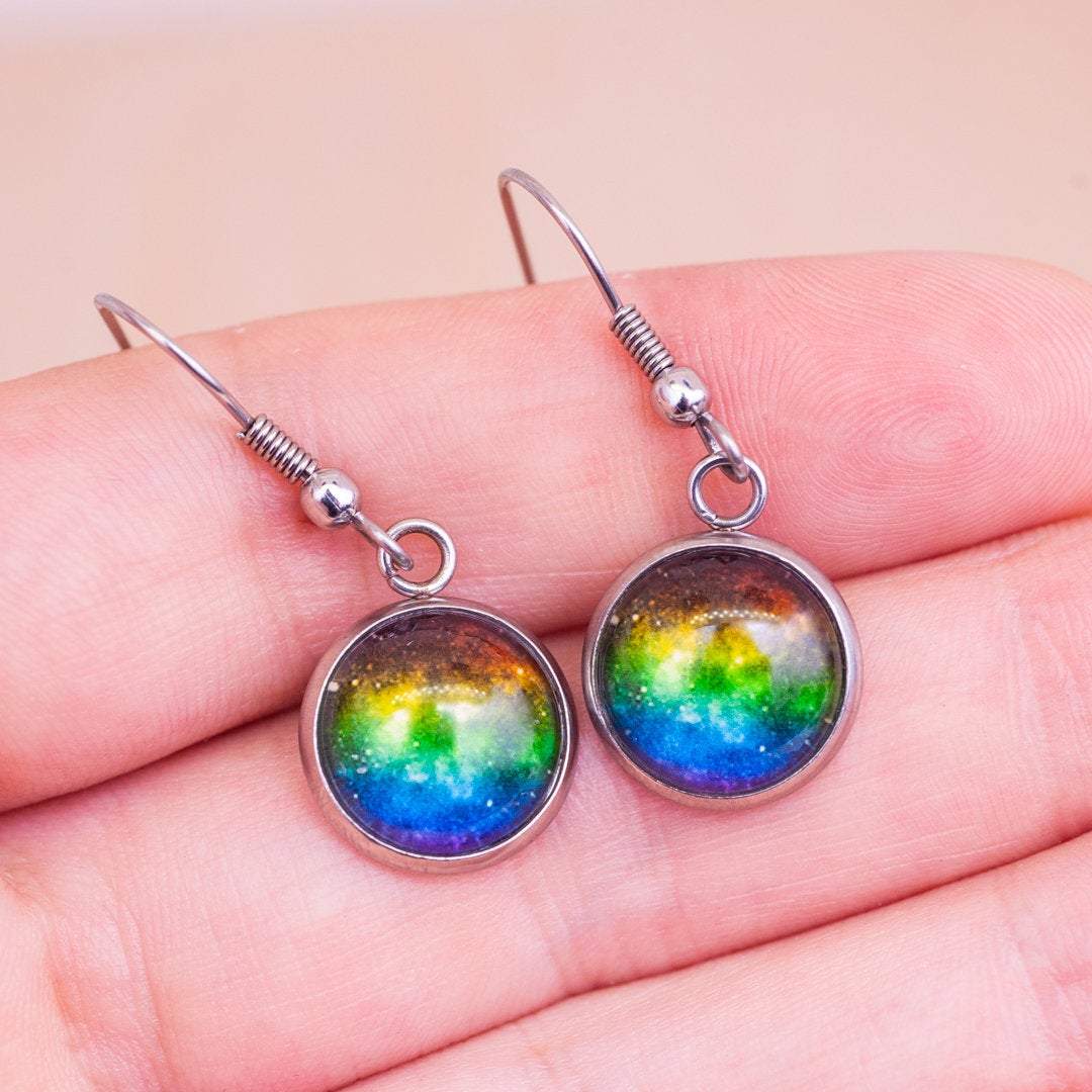 Rainbow Galaxy Earrings
