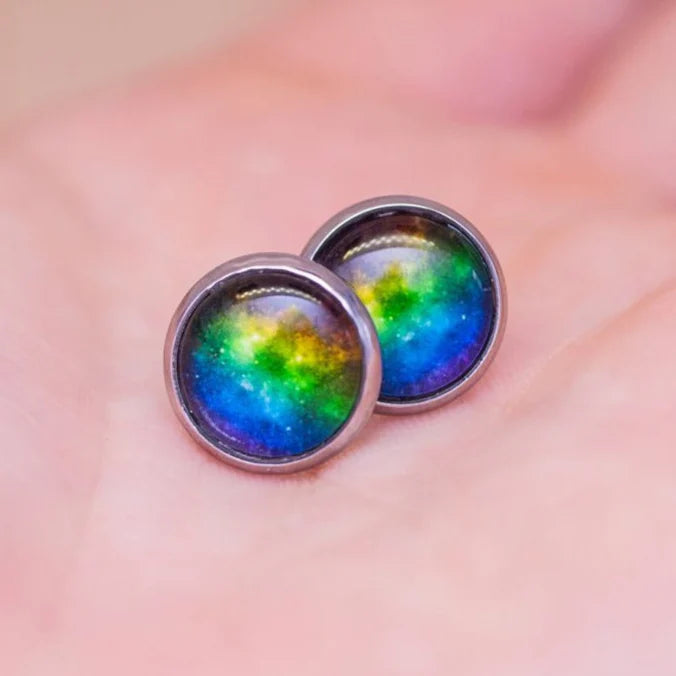 Rainbow Galaxy Earrings