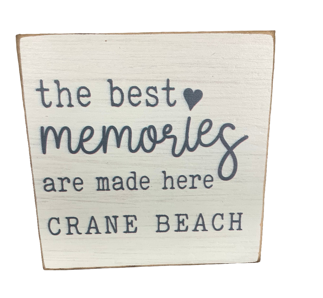 Crane Beach Rustic Marlin Wooden Sign