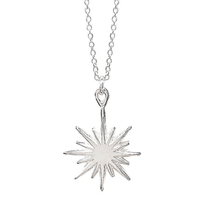 Castle Hill Star Necklace in Silver Plate