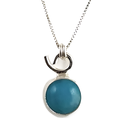 Small Sterling Amazonite Necklace