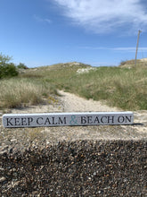 Load image into Gallery viewer, Wooden Beach Sign
