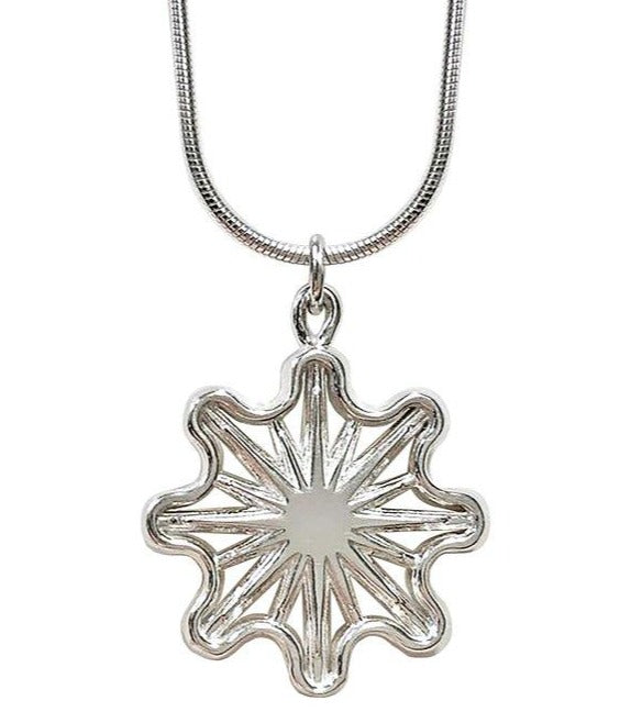 Castle Hill Pendant Necklace in Silver Plate