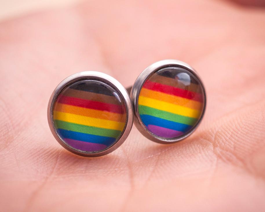 Inclusive Rainbow Pride Earrings