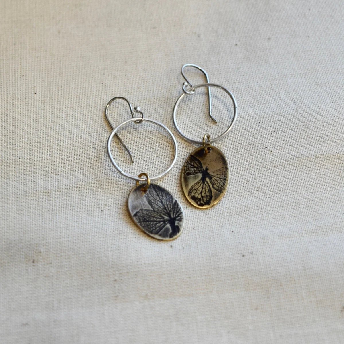 Hydrangea Moon Earring: Bras