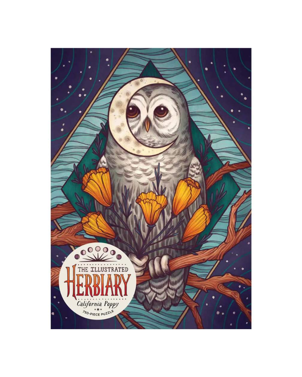 Illustrated Herbiary California Poppy Puzzle 750pcs