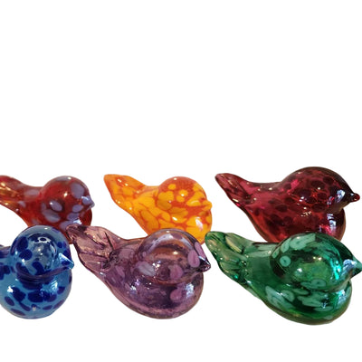 Whimsical Glass Birds