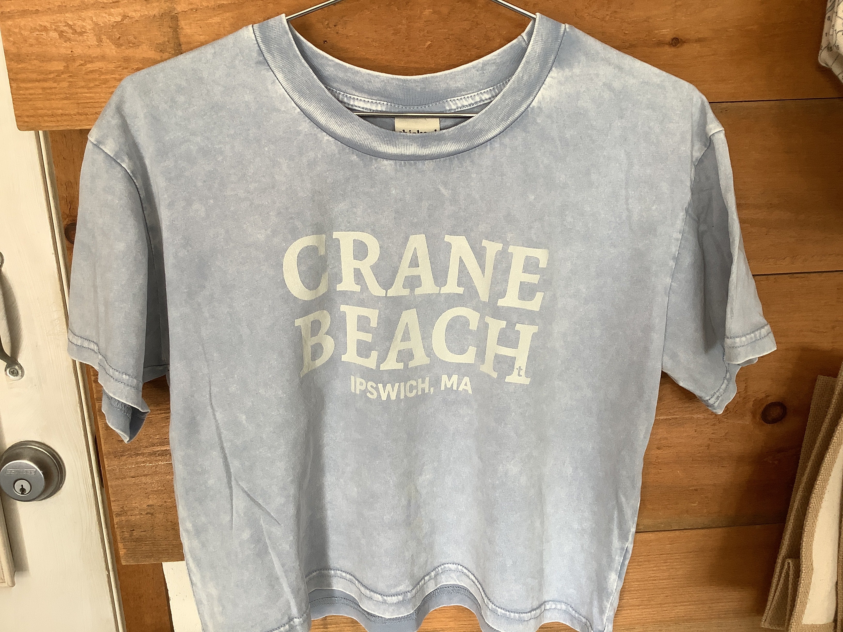 Chicka-d Crane Beach Cropped T-shirt