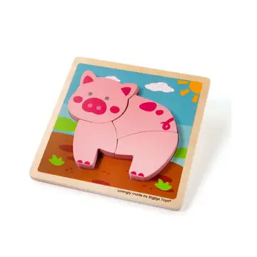 Chunky Lift-out Puzzle - Pig