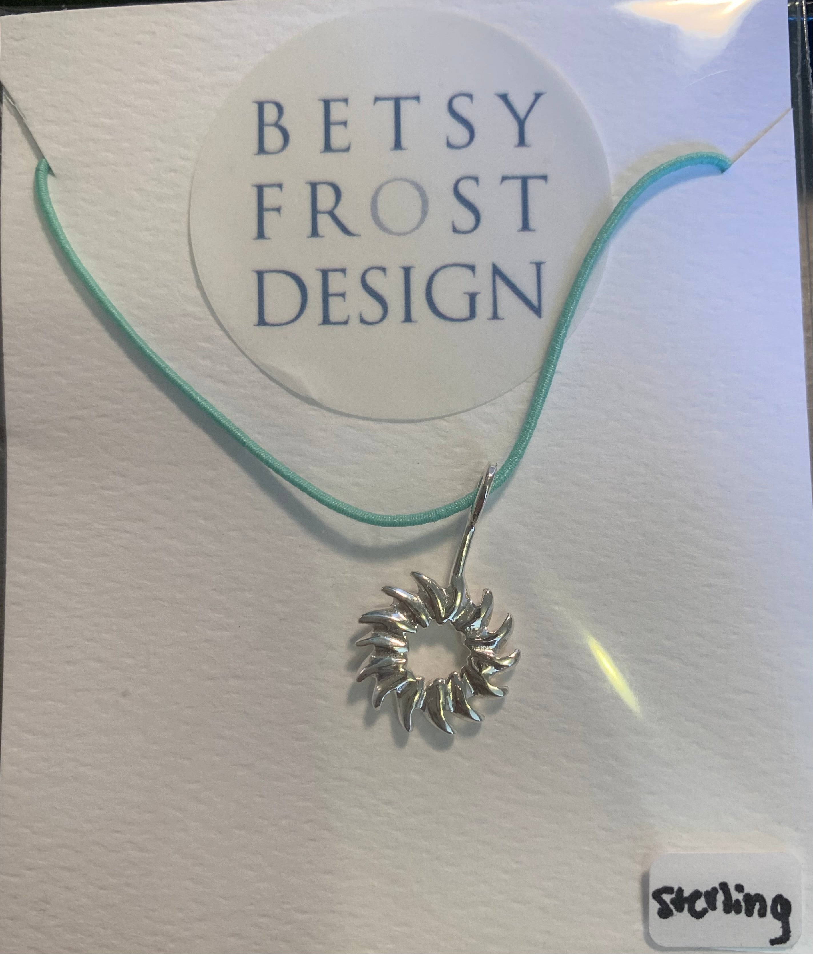 Sterling Silver Empower Charm on Elastic Cord