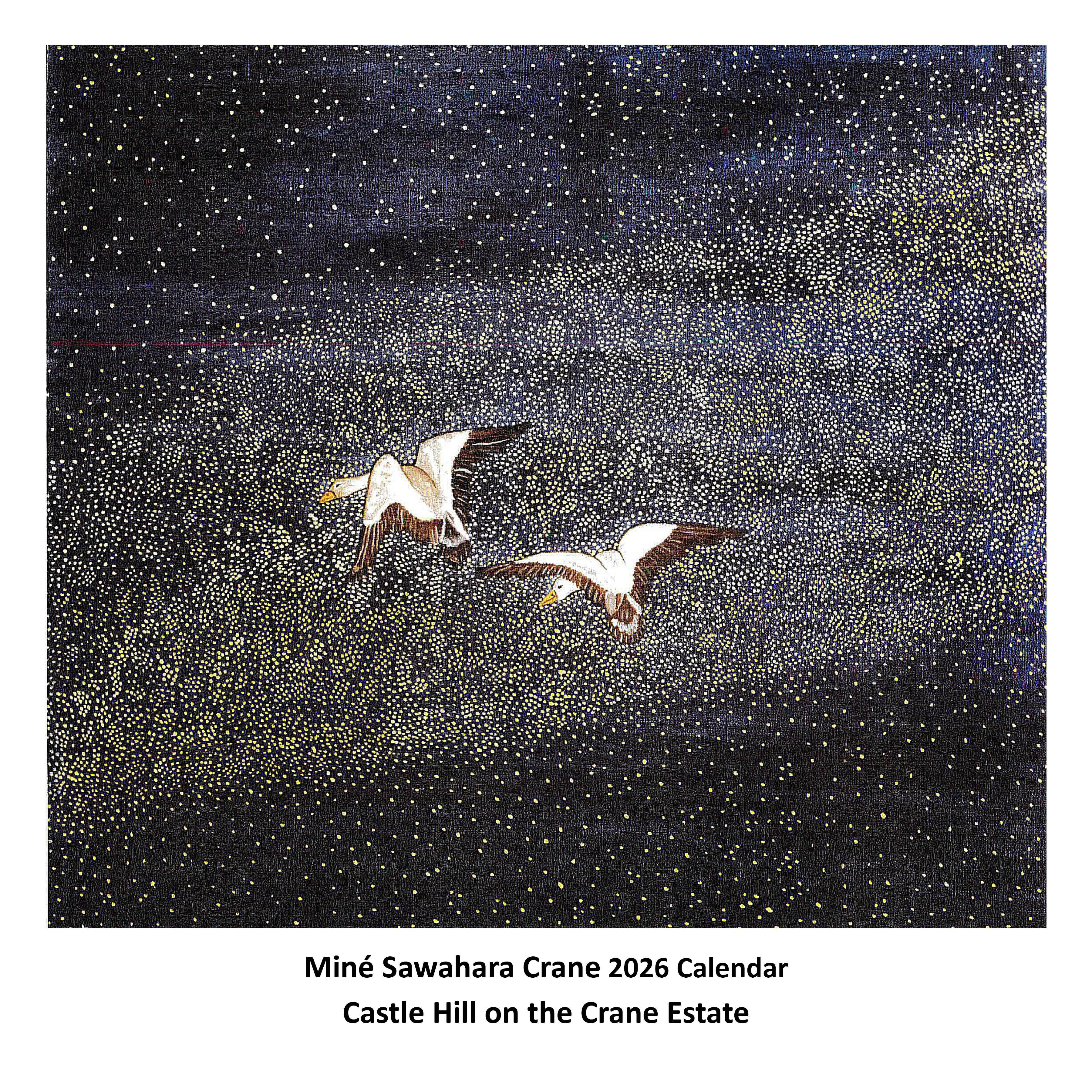 2026 Miné Crane Wall Calendar