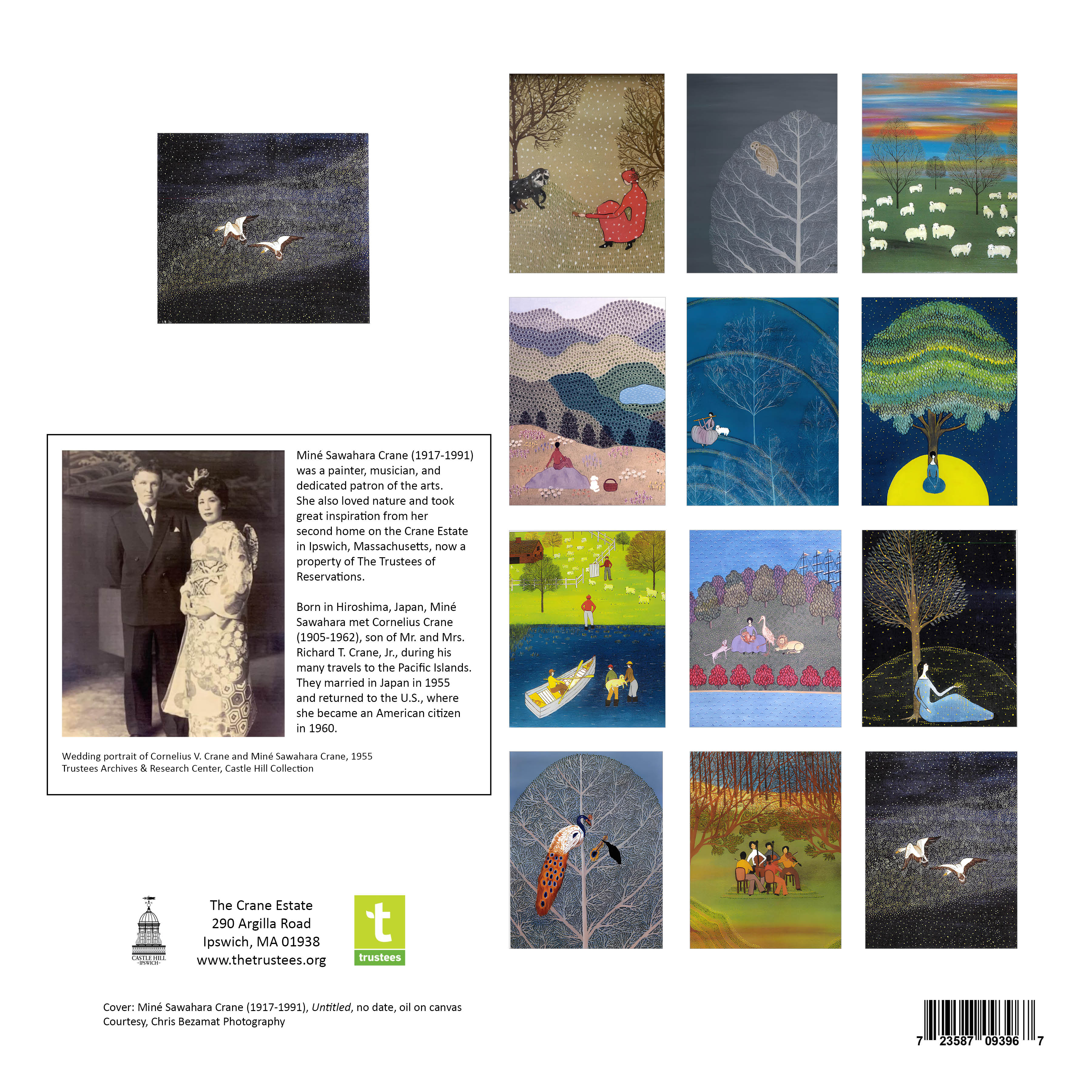 2026 Miné Crane Wall Calendar