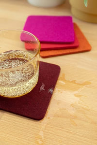 Bierfllzl Merino Wool Felt Coaster 4-pack