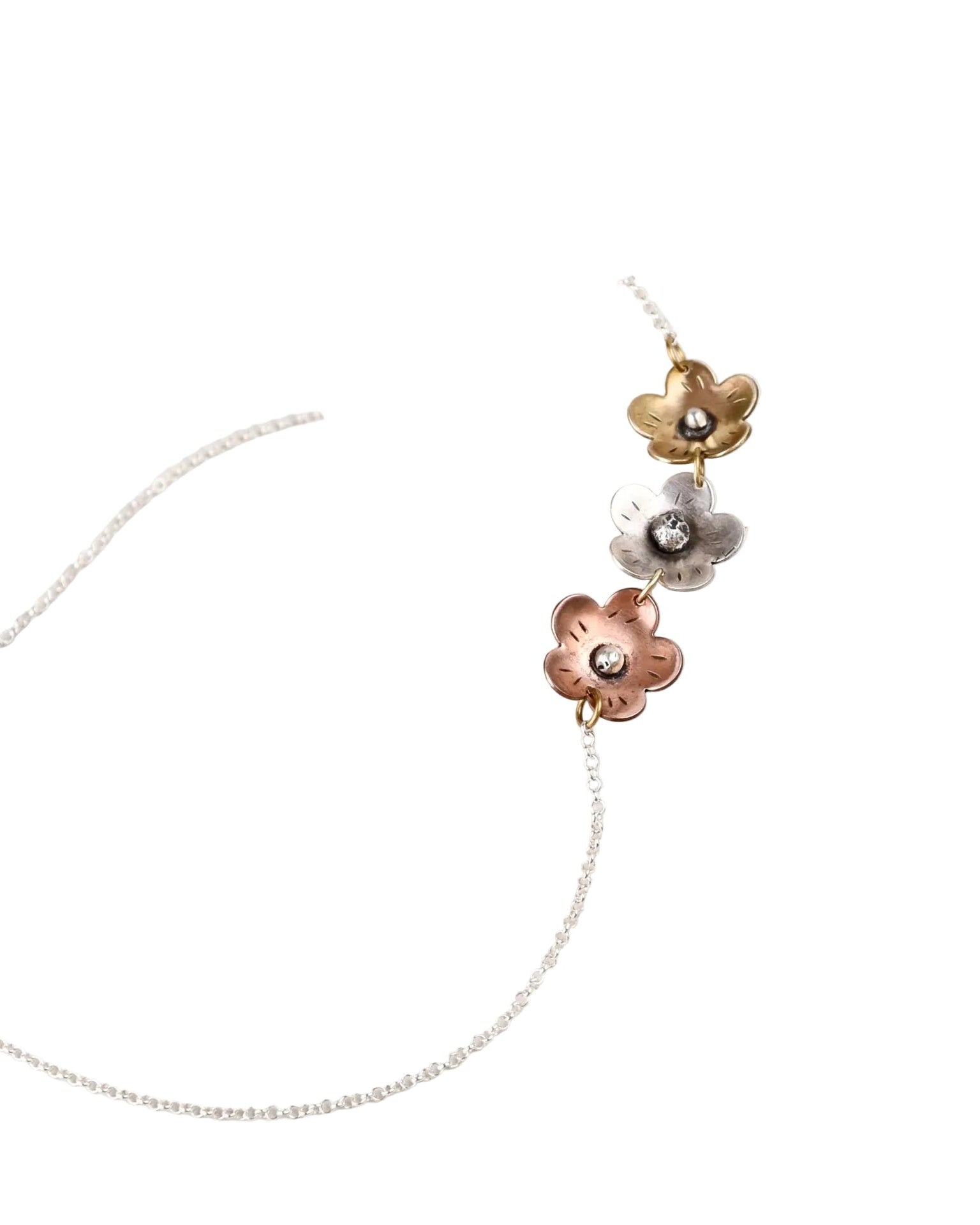 Canyon Trail Choker - Sterling Silver, Brass, Bronze, Copper 16"