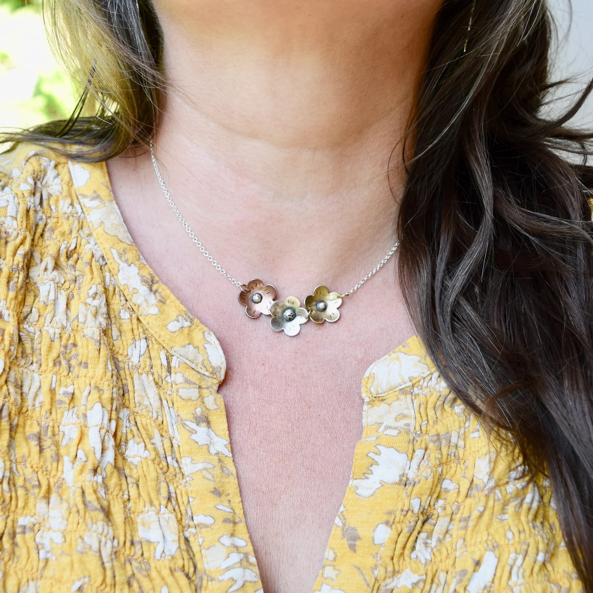 Canyon Trail Choker - Sterling Silver, Brass, Bronze, Copper 16"