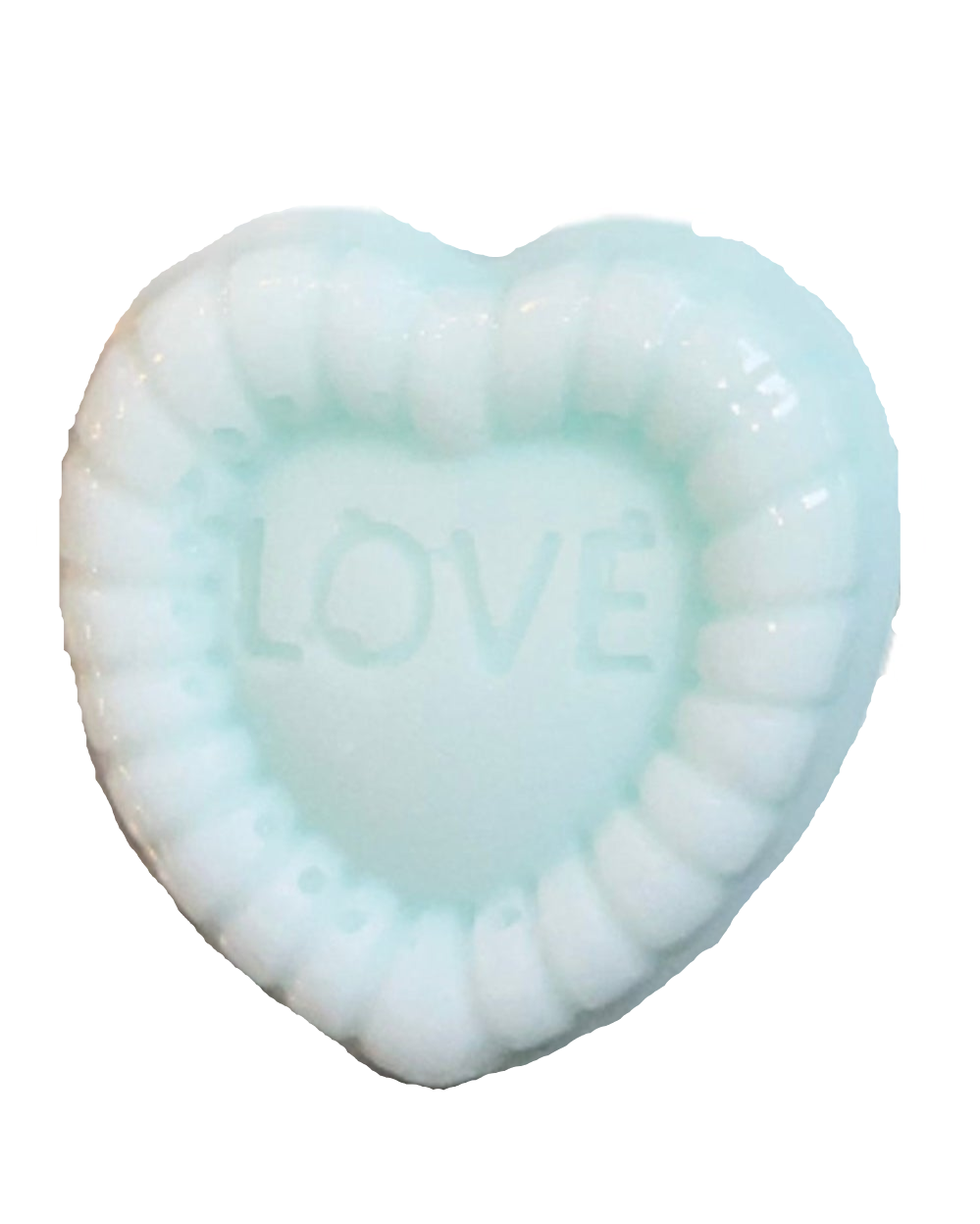 Heart-Shaped Aloe Vera Glycerin Soap Bars