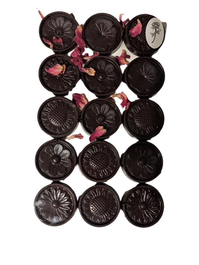 Flower Bouquet Organic Heirloom Chocolate Discs (15 pc)