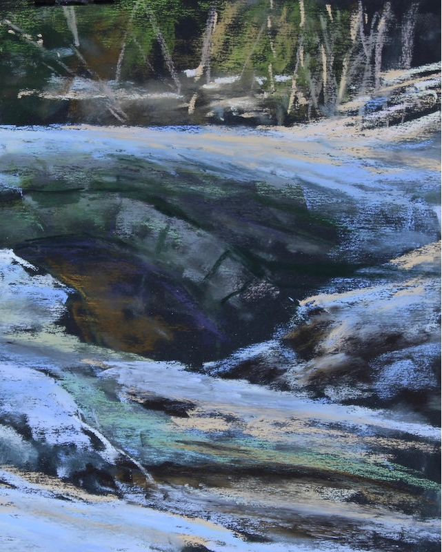 Frozen Crossing, Stoddard, NH, Plein Air