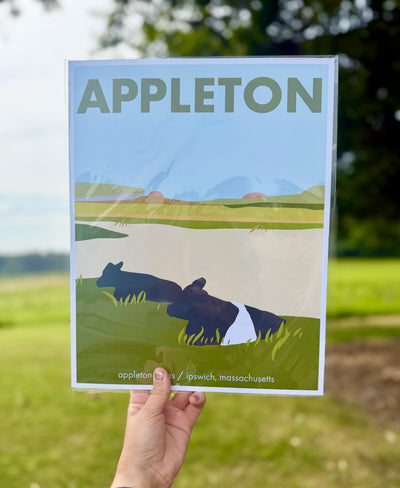 Cows at Appleton, Local Artist Poster Print