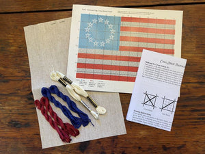 Early American Flag Cross-Stitch Kit