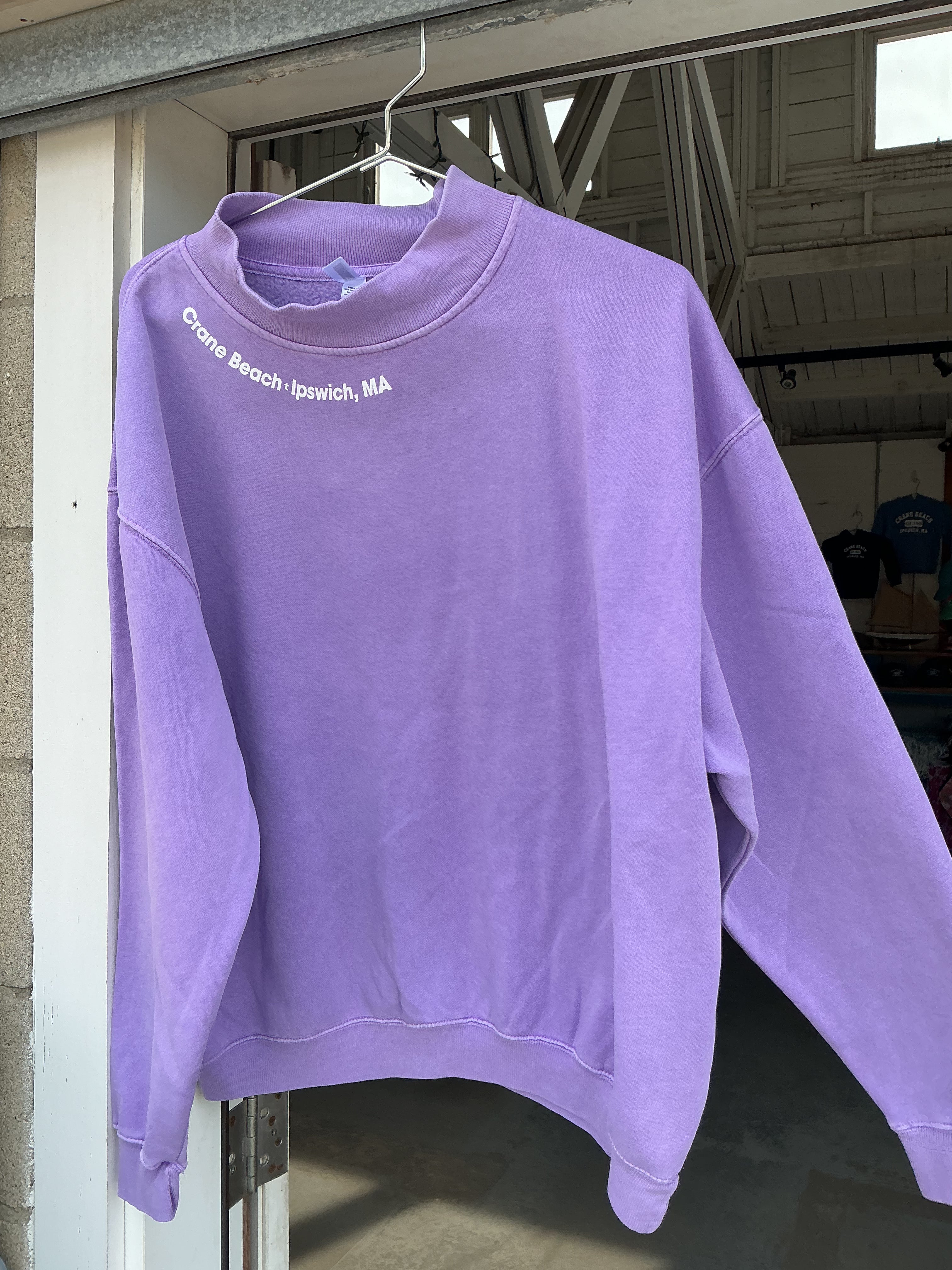 Crane Beach Mock Neck Sweatshirt