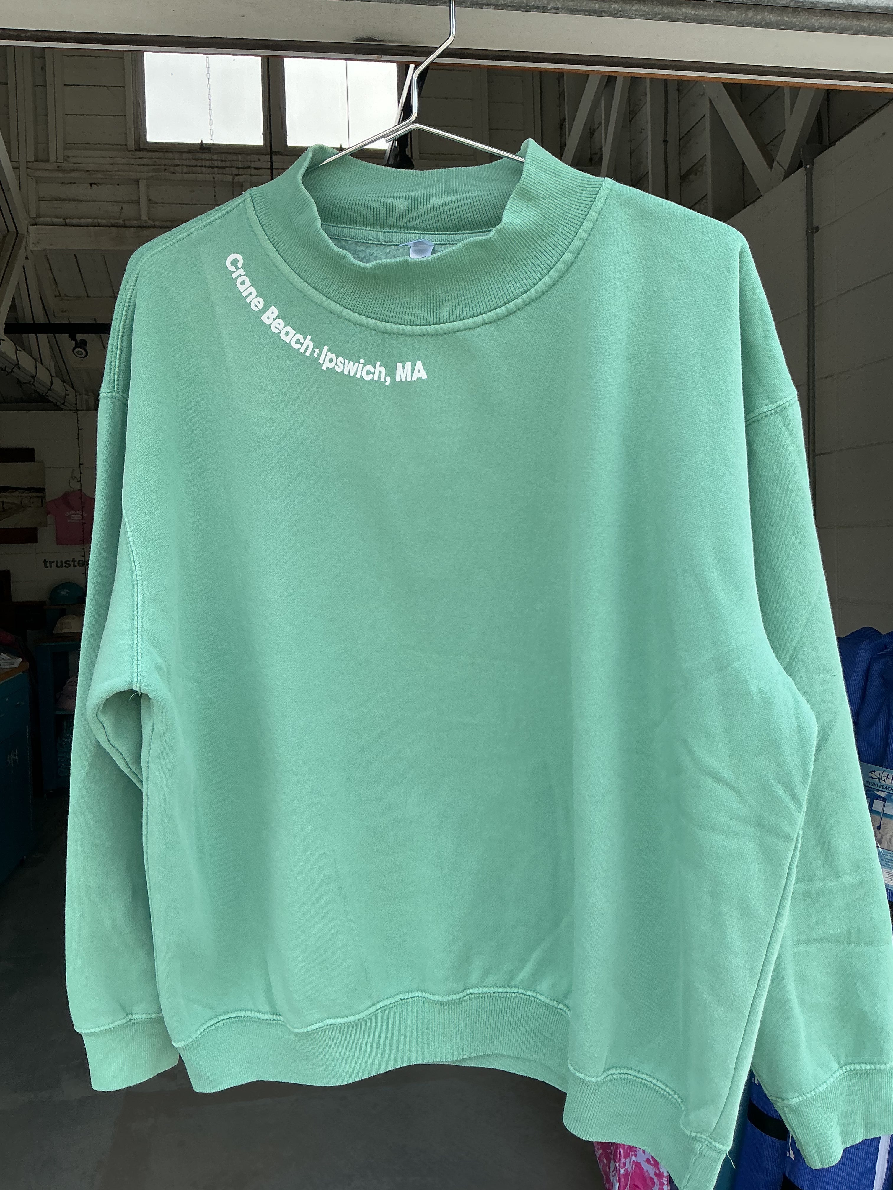Crane Beach Mock Neck Sweatshirt