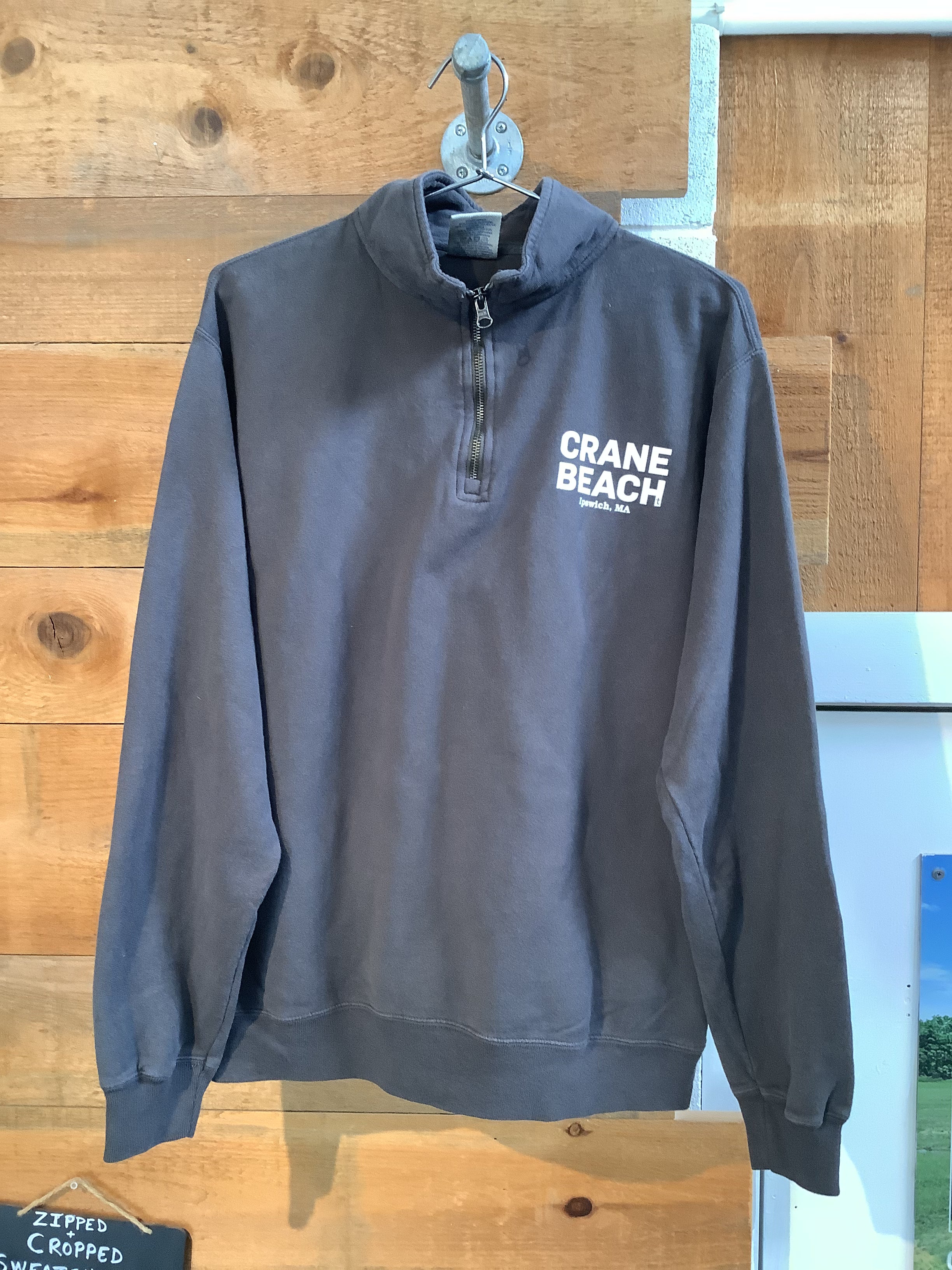 Gray Crane Beach Quarter Zip