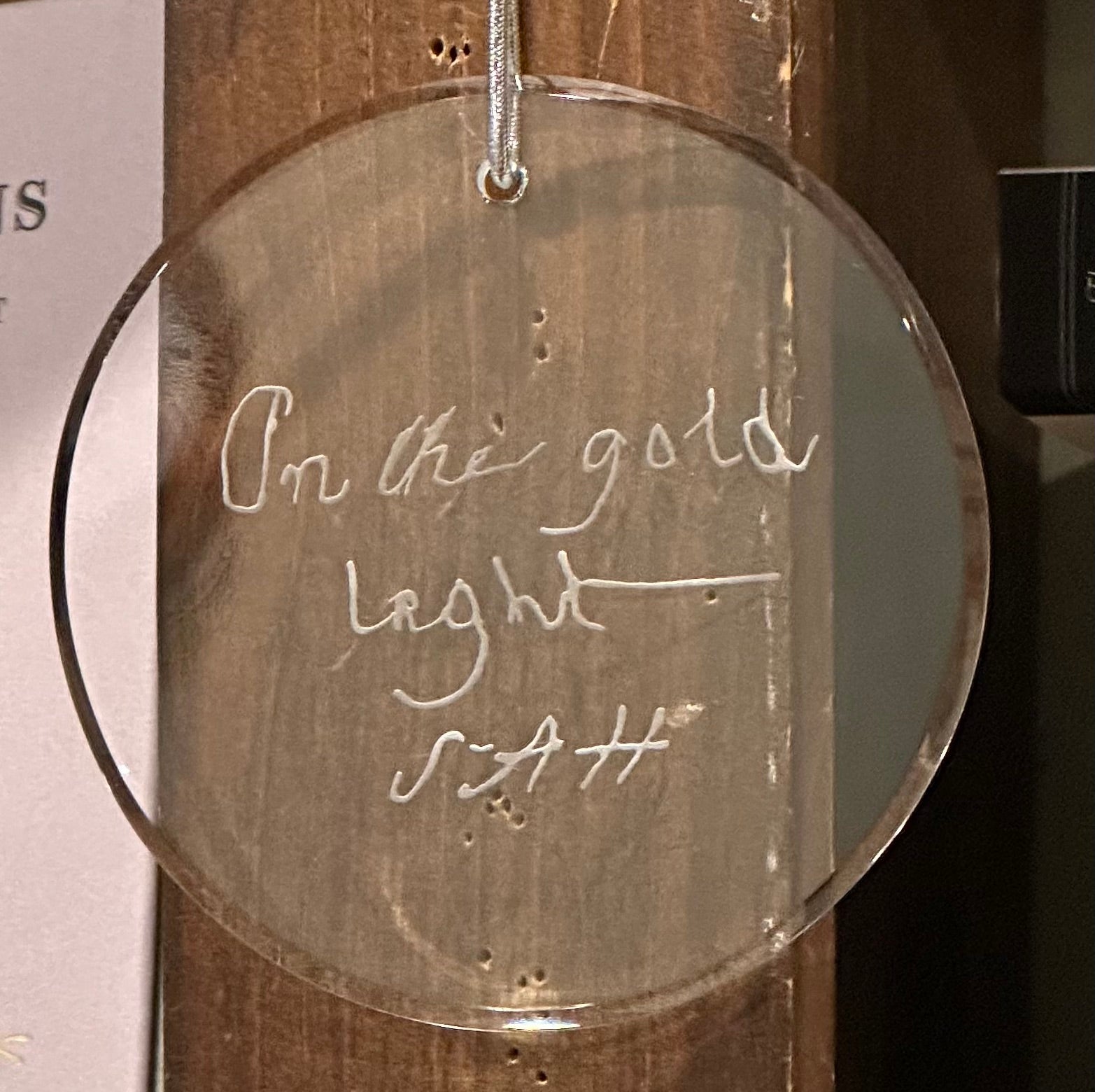 On The Gold Light Glass Ornament
