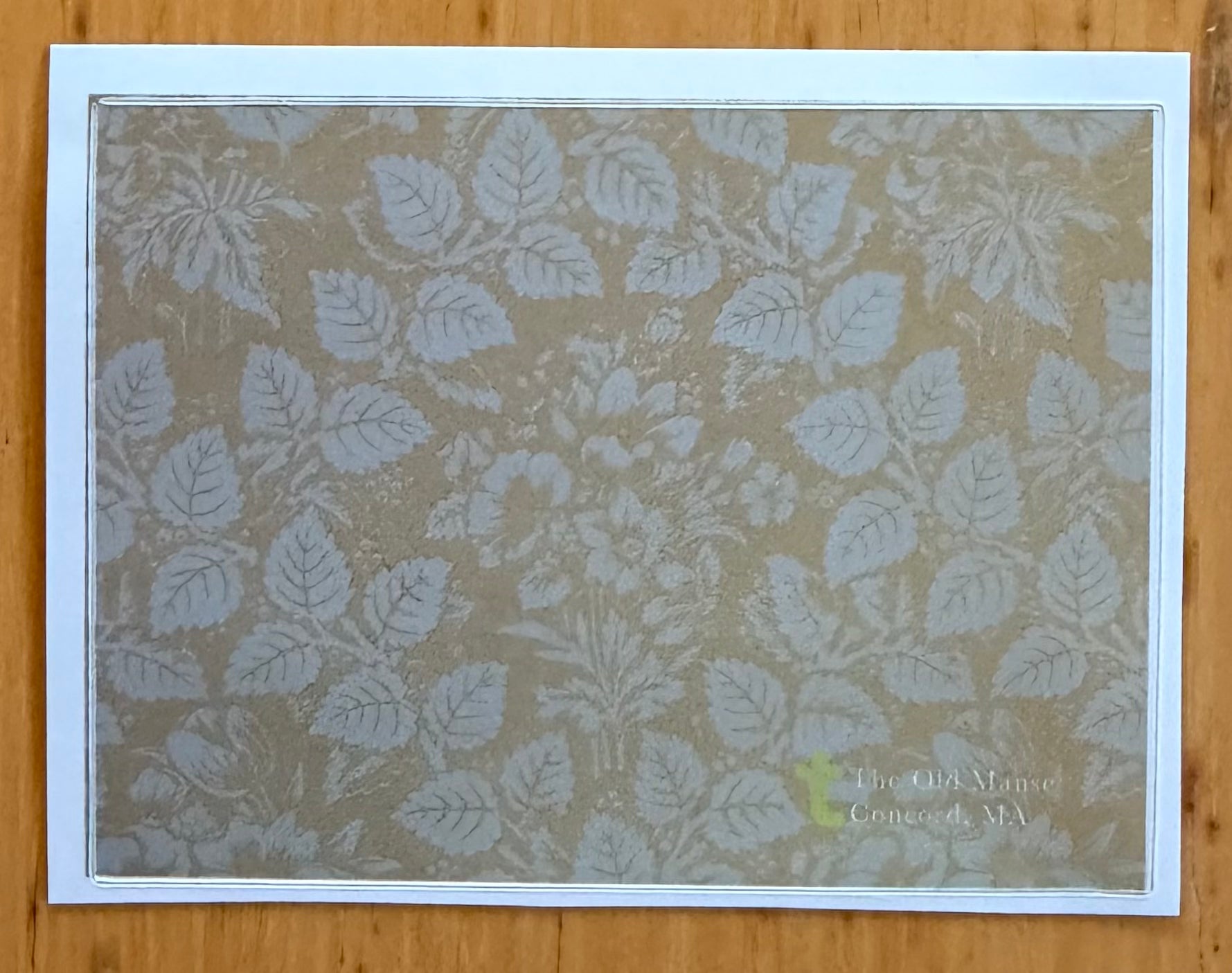 Old Manse Yellow Wallpaper Sticker