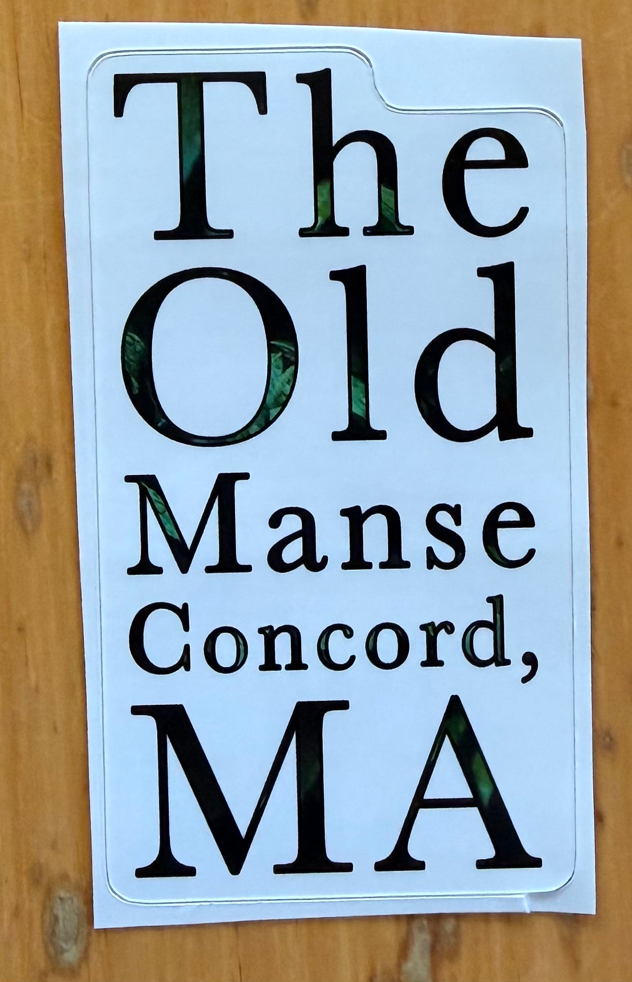Old Manse Sticker