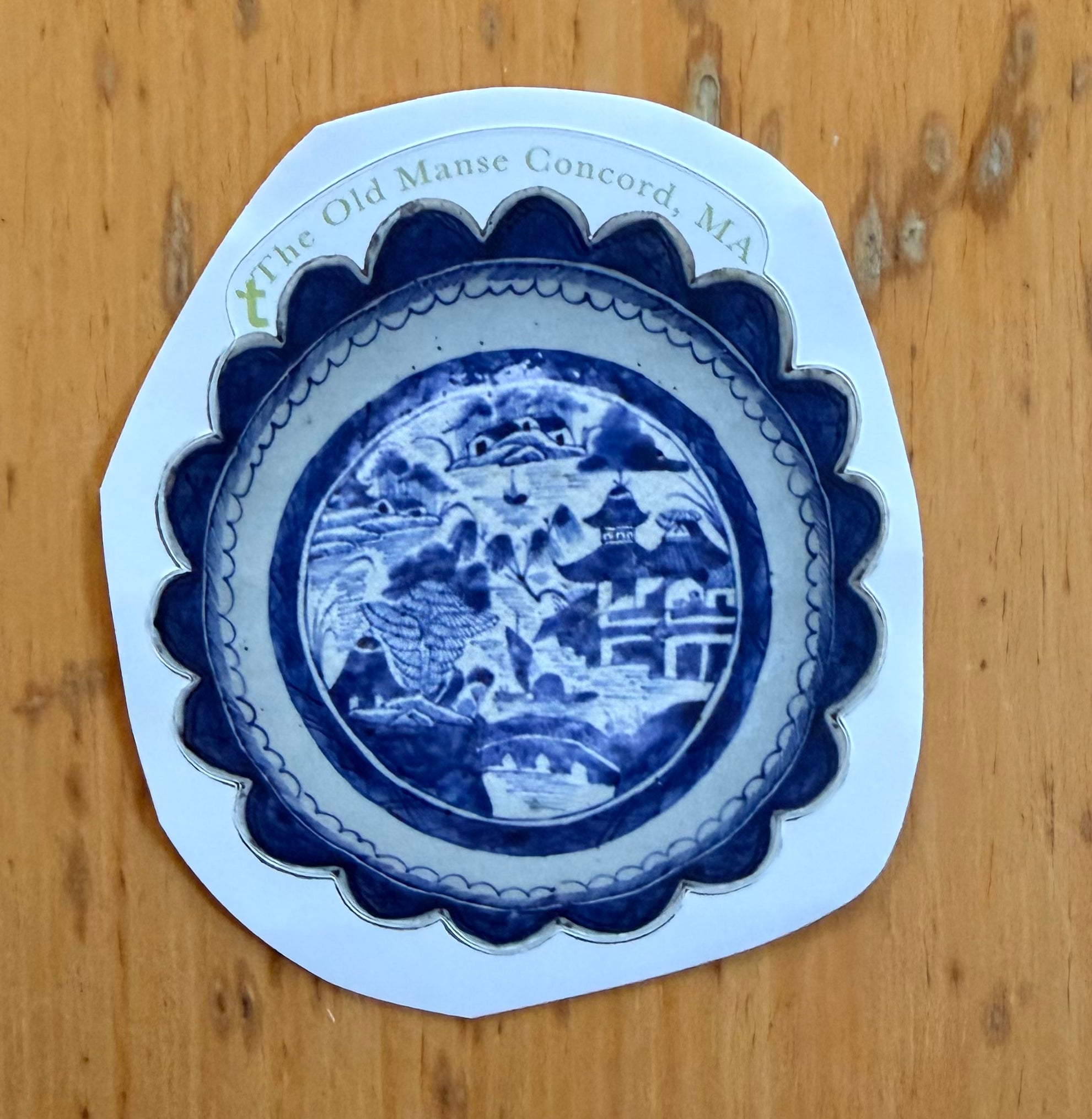 Old Manse Dish Sticker