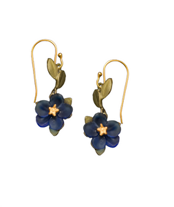 Blue Violet Wire Earrings - CH