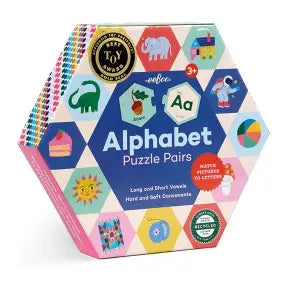 Alphabet Hexagon Puzzle Pairs