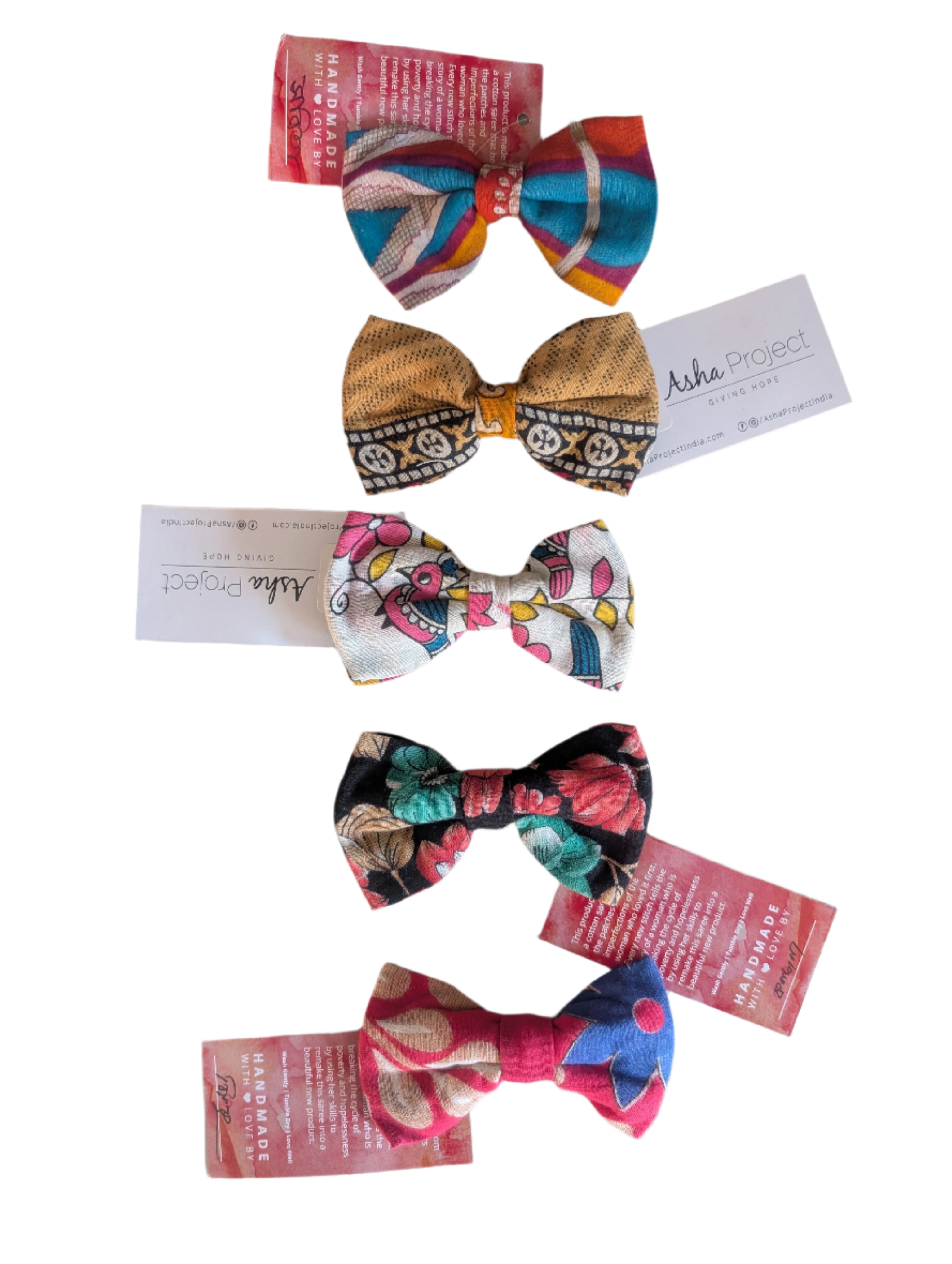 Pet Bow Tie Made From Recycled Sarees - Small