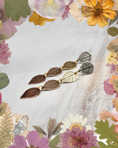 Nature's Rhythm Earrings - Dangles Sterling Silver, Jeweler's Brass, Bronze, Copper