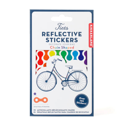 Rainbow Chain Reflective Bike Sticker