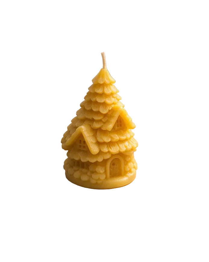 Beeswax Fairy House Candle