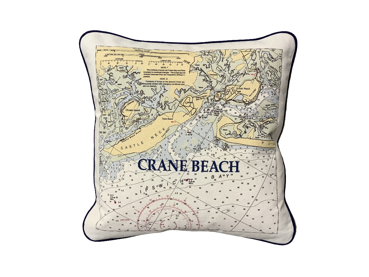 Nautical Map Pillow