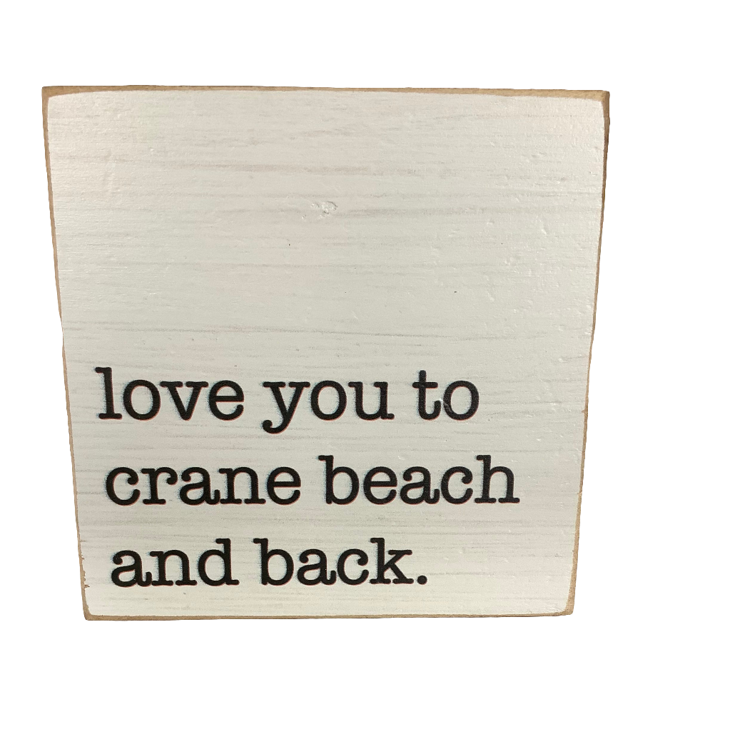 Crane Beach Rustic Marlin Wooden Sign