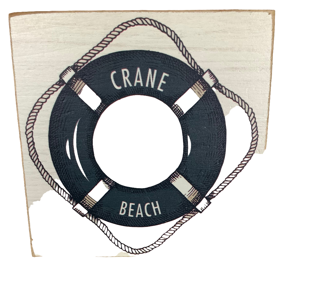 Crane Beach Rustic Marlin Wooden Sign