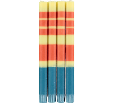 Pack of 4 Striped Candles