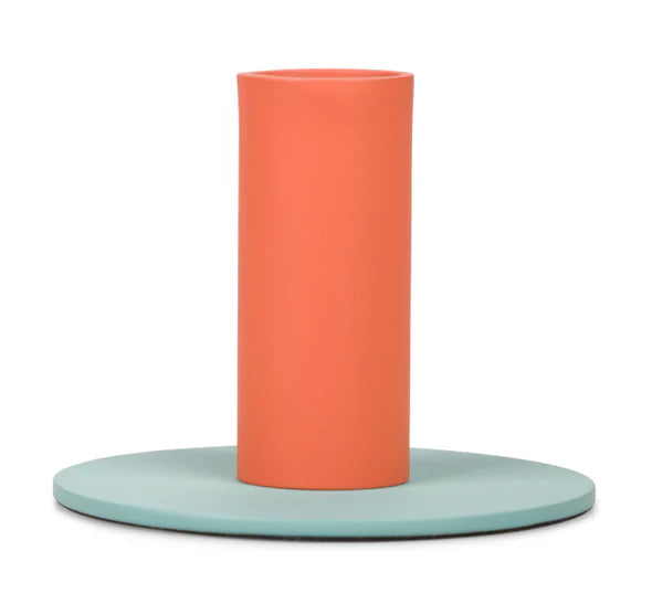 Large Two-Tone Candleholder
