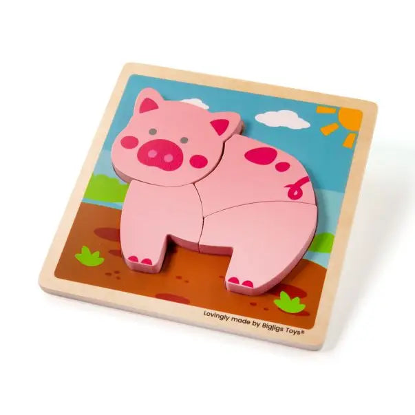 Chunky Lift-out Puzzle - Pig