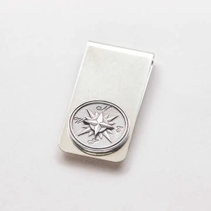 Compass Rose Money Clip