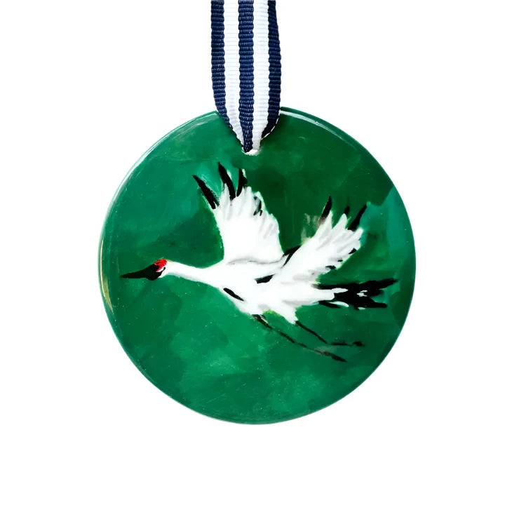 "Crane in Flight" Ornament